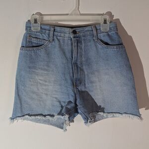 Vintage Xception Denim High Rise Cut Off Jean Shorts